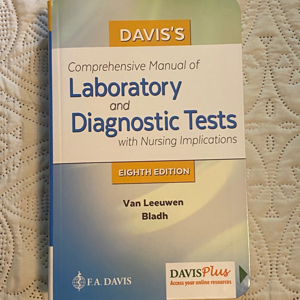 Davis’s Comprehensive Manual of Laboratory and Diagnostic Tests 8th Edition